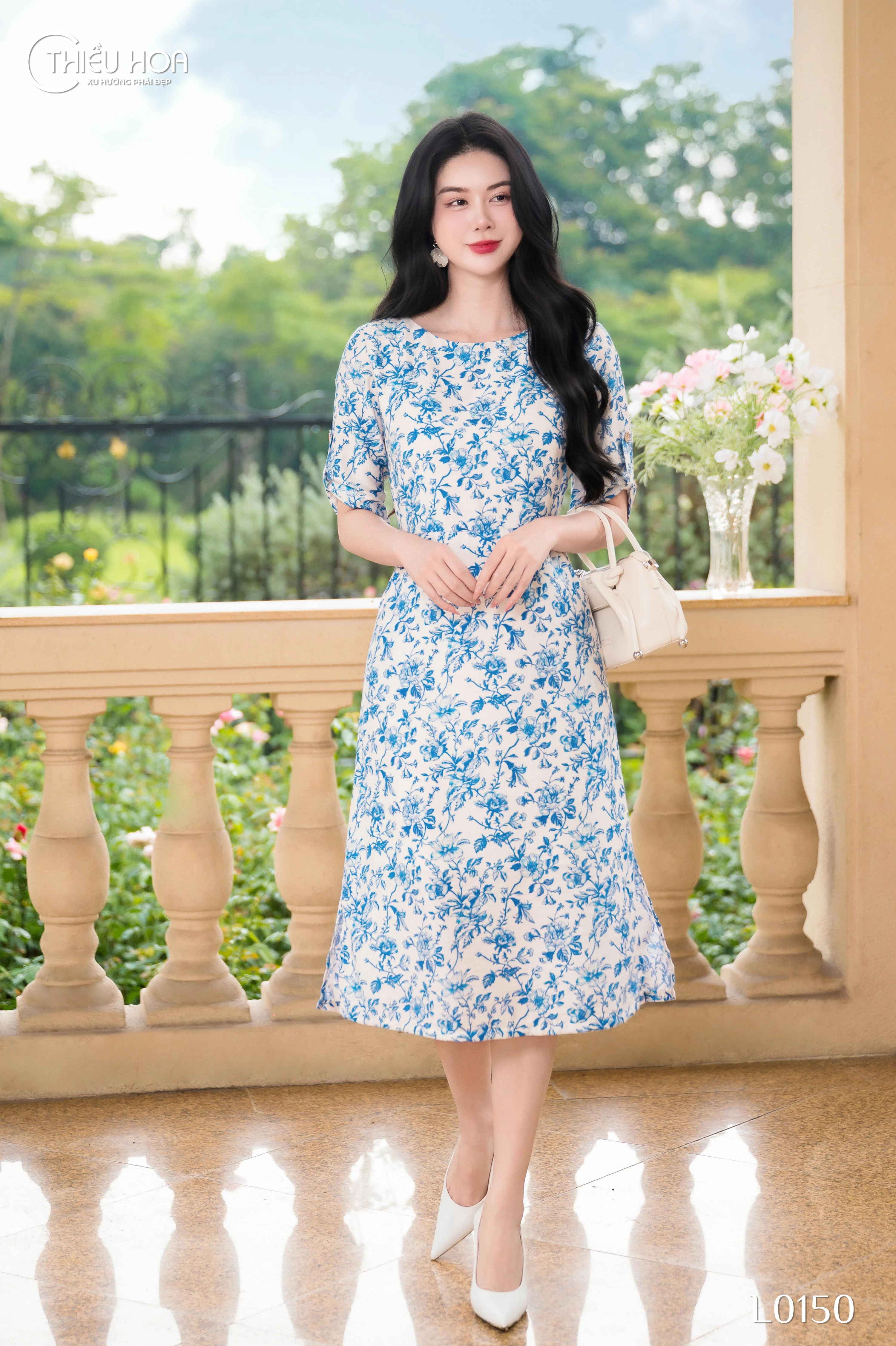 đầm trung niên phối màu