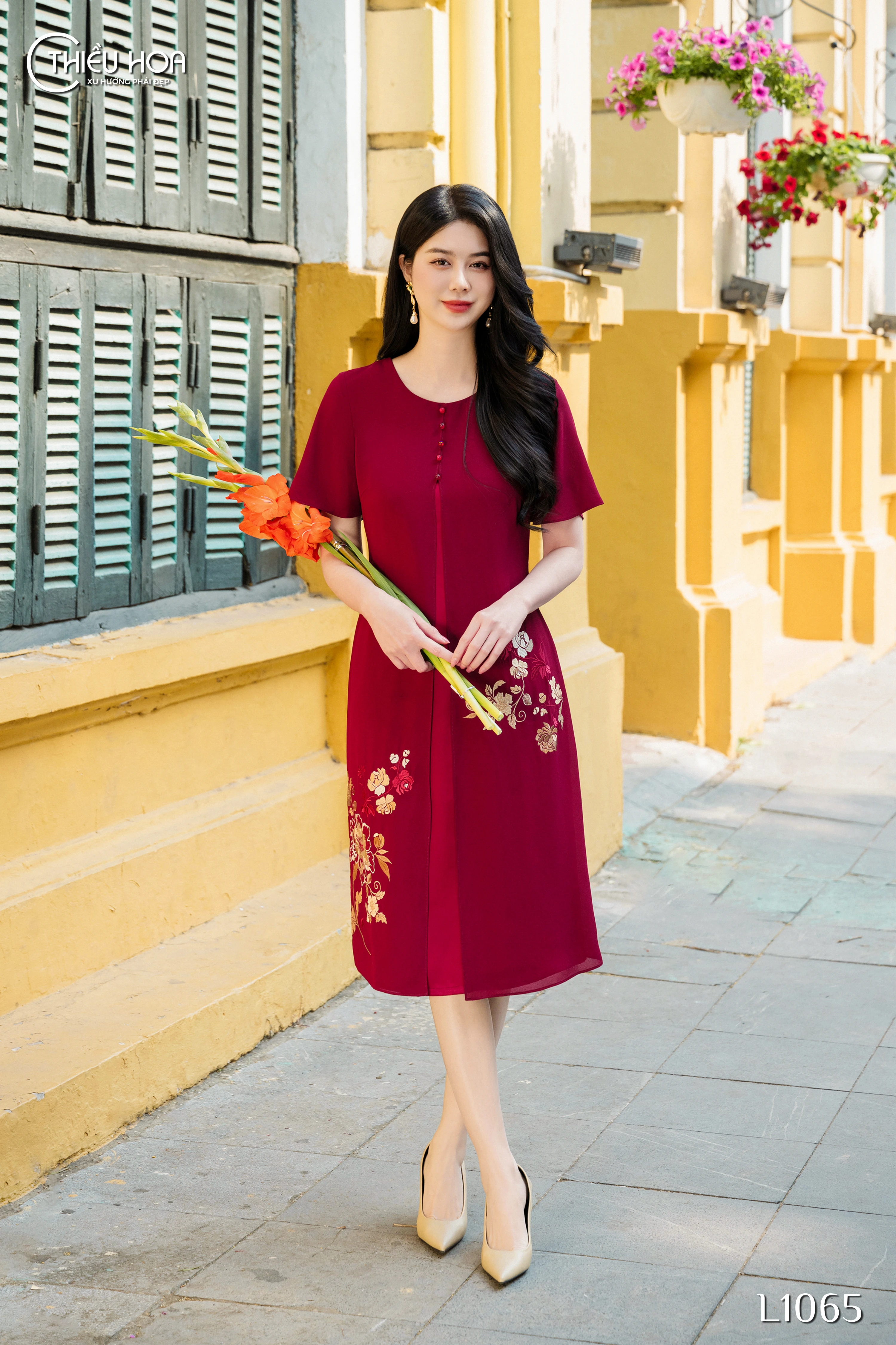 đầm dáng suông sang chảnh