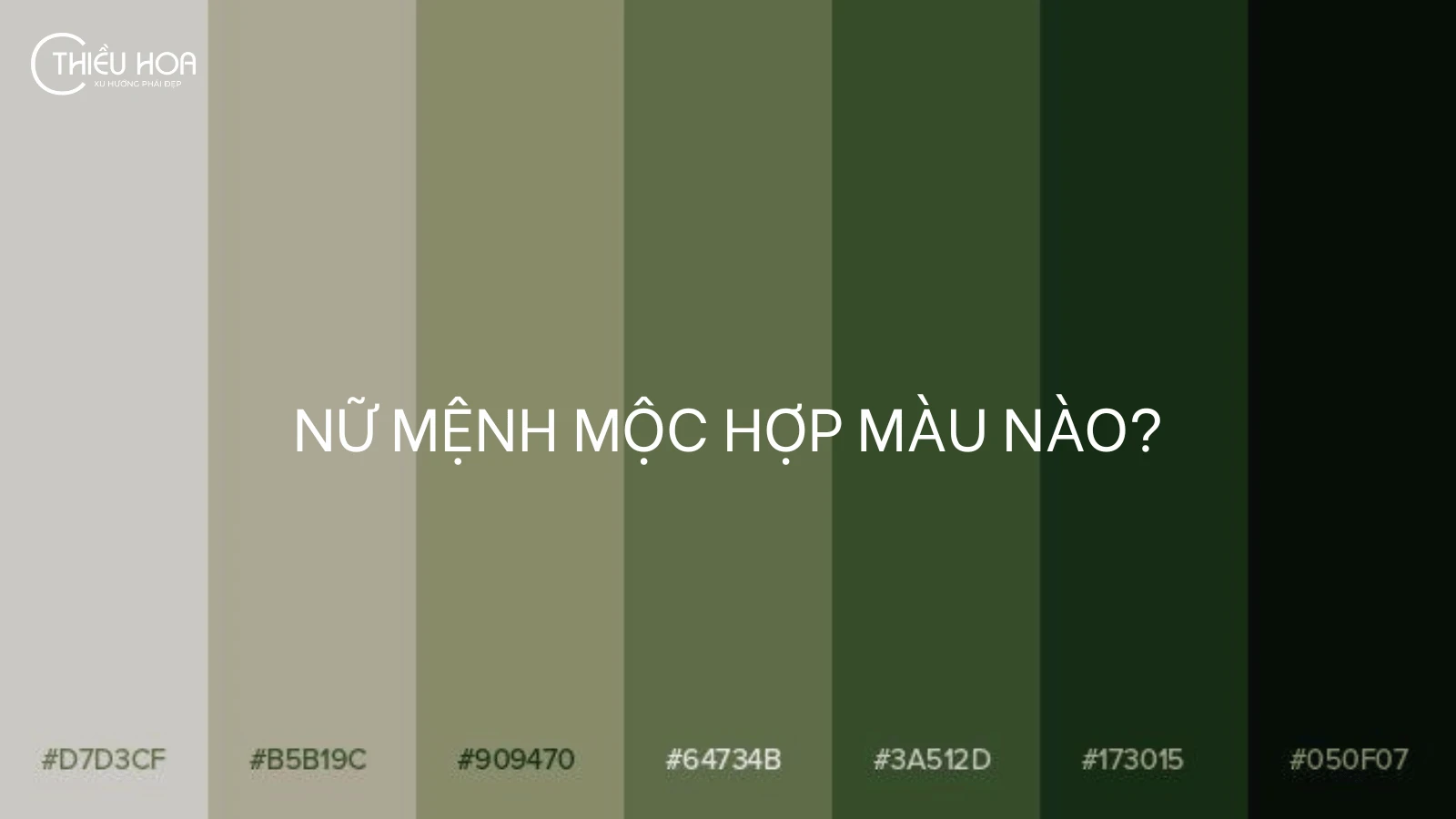 nữ mệnh mộc hợp màu gì