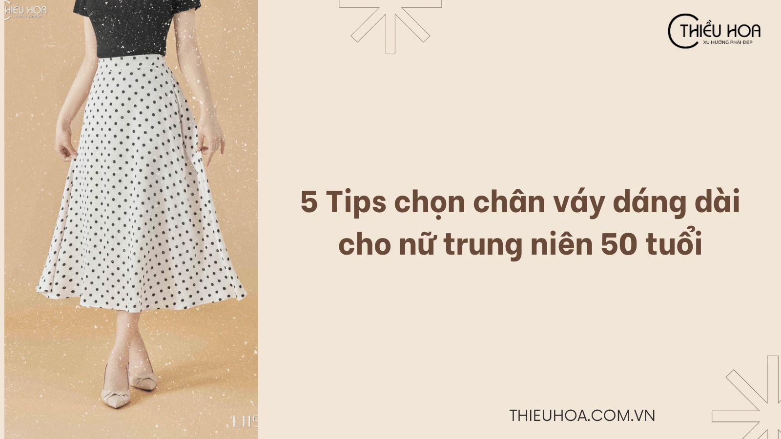 5 Tips chọn chân váy dáng dài cho nữ trung niên 50 tuổi