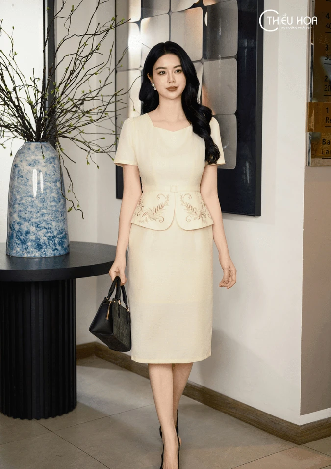váy suông cho người béo bụng