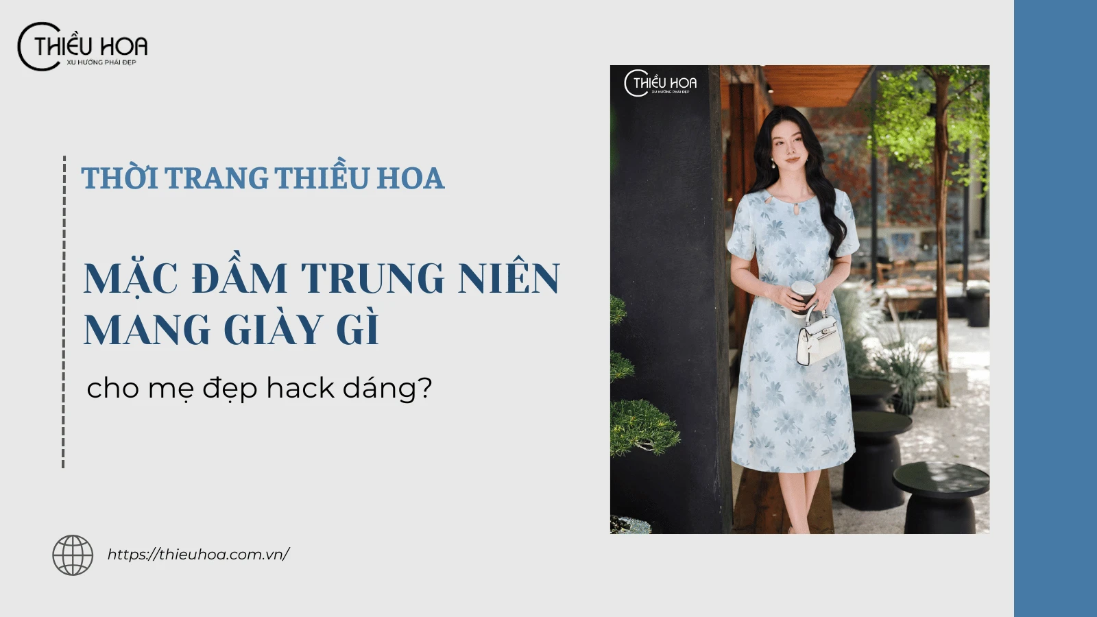 Mặc đầm trung niên mang giày gì cho mẹ đẹp hack dáng?