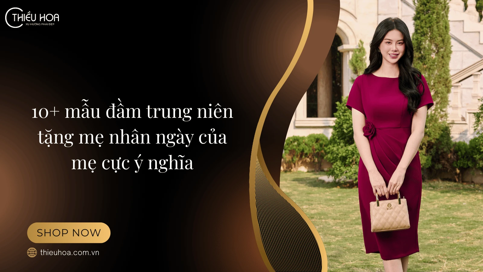 10+ mẫu đầm trung niên tặng mẹ nhân ngày của mẹ cực ý nghĩa