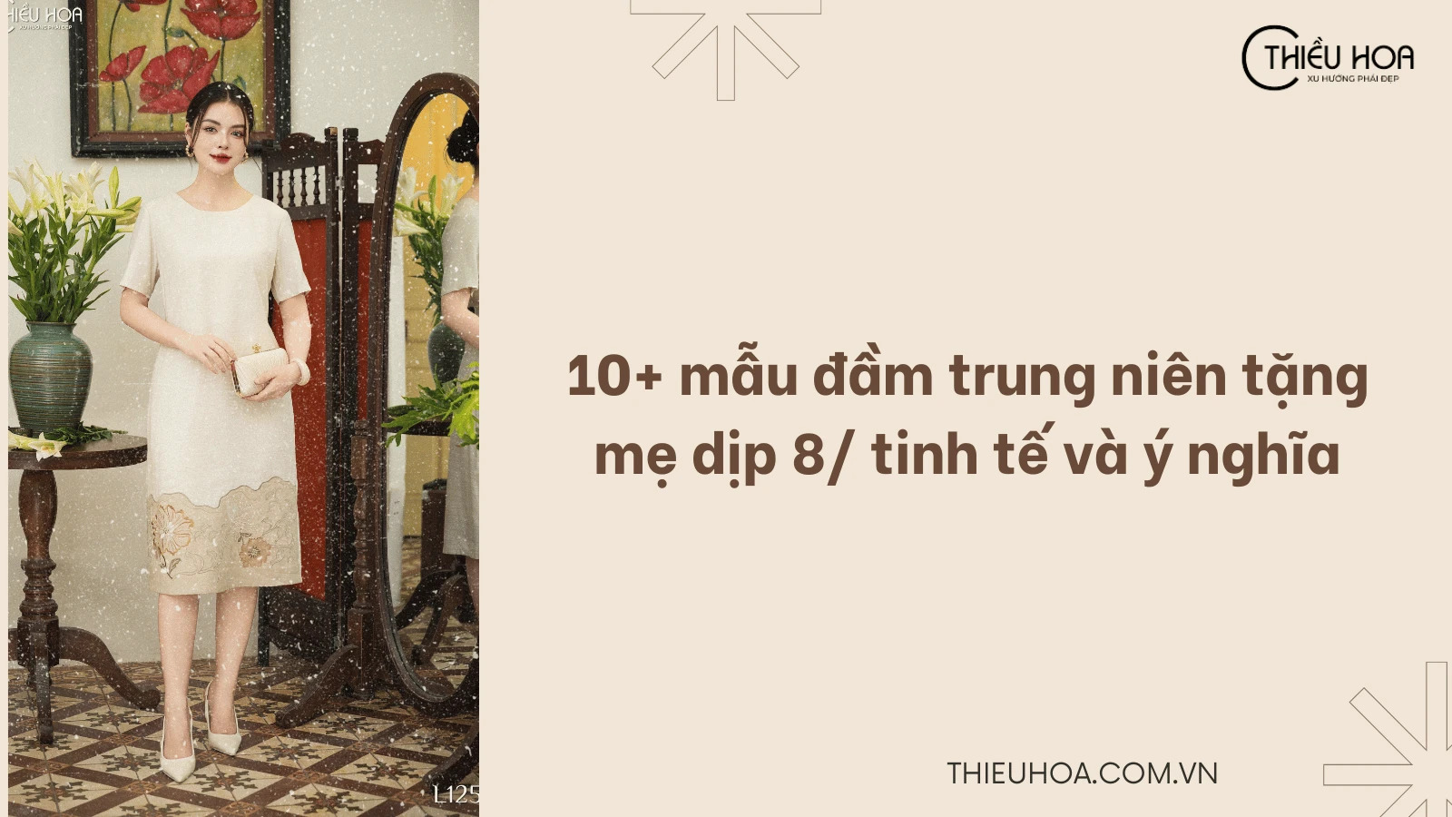 10+ mẫu đầm trung niên tặng mẹ dịp 8/3 vừa tinh tế vừa ý nghĩa