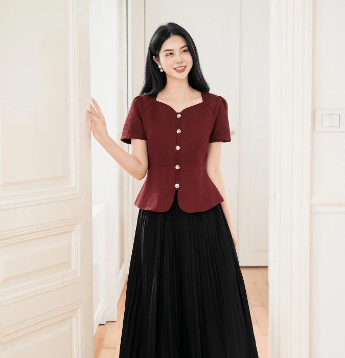 dáng người đồng hồ cát nên mặc gì