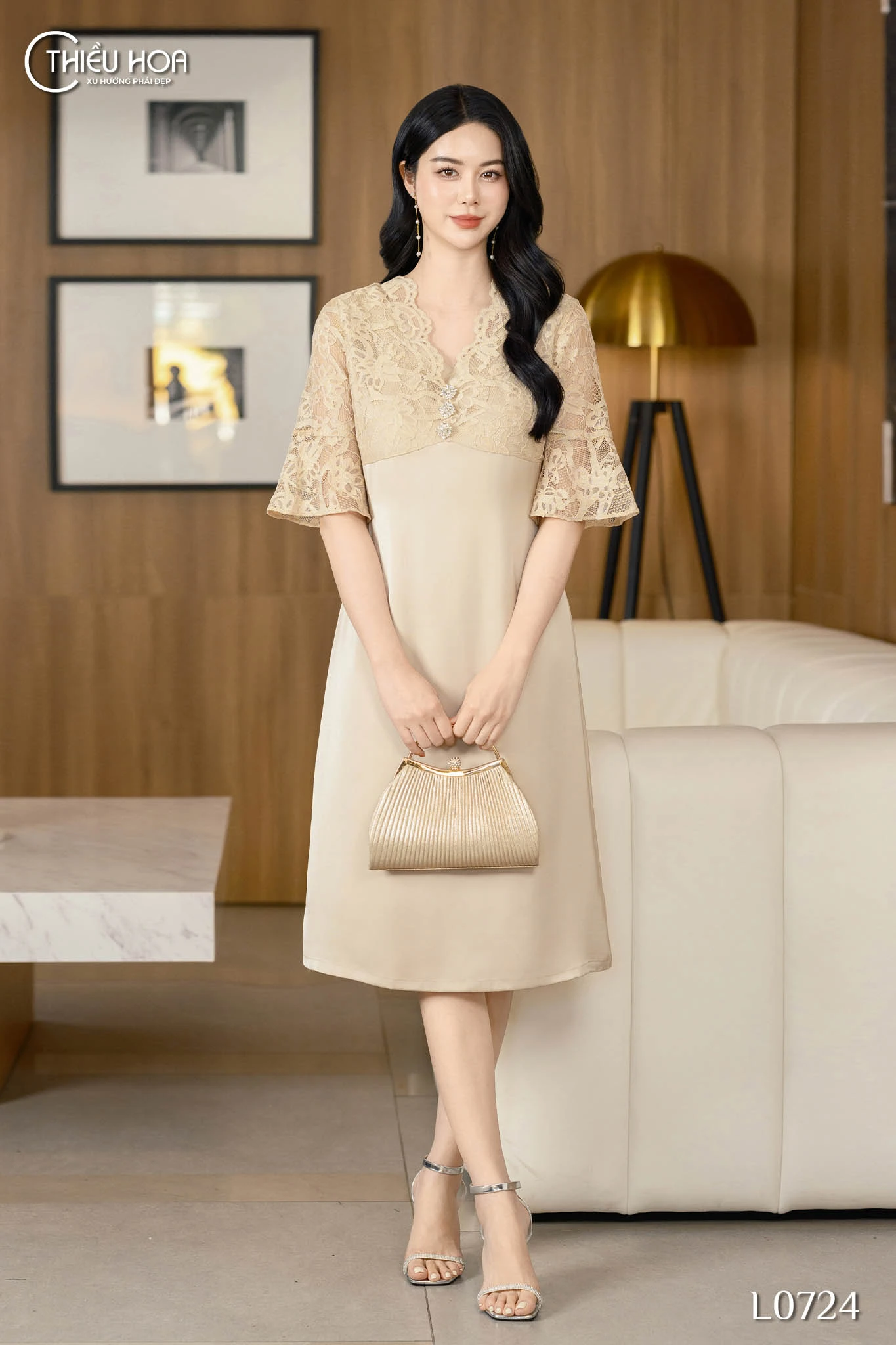 đầm trung niên tặng mẹ nhân ngày của mẹ