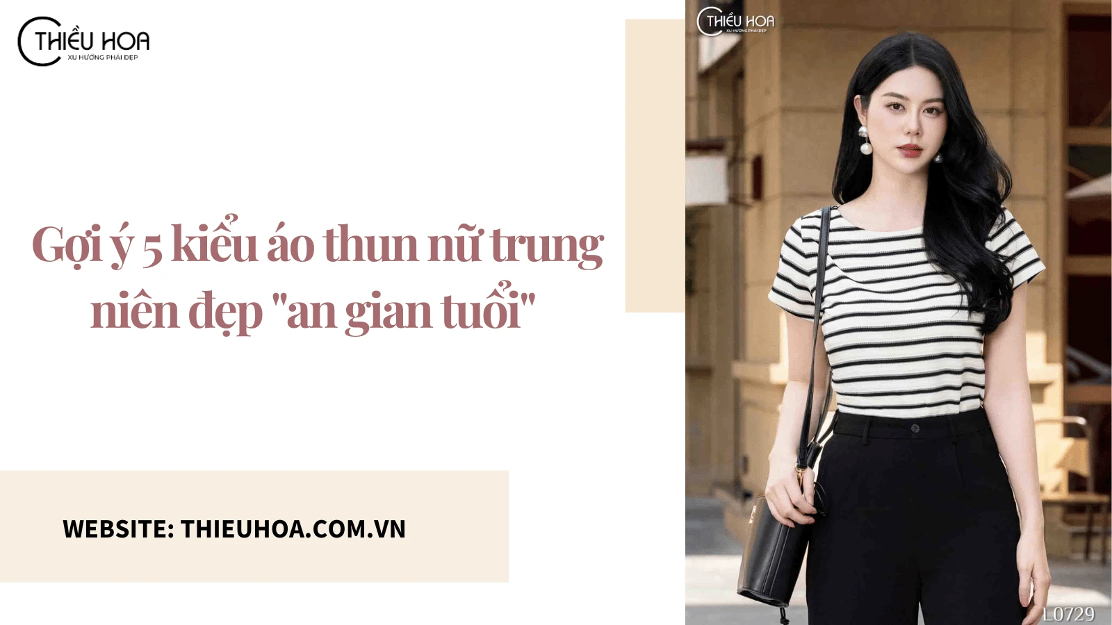 Gợi ý 5 kiểu áo thun nữ trung niên đẹp "an gian tuổi" cho các chị em