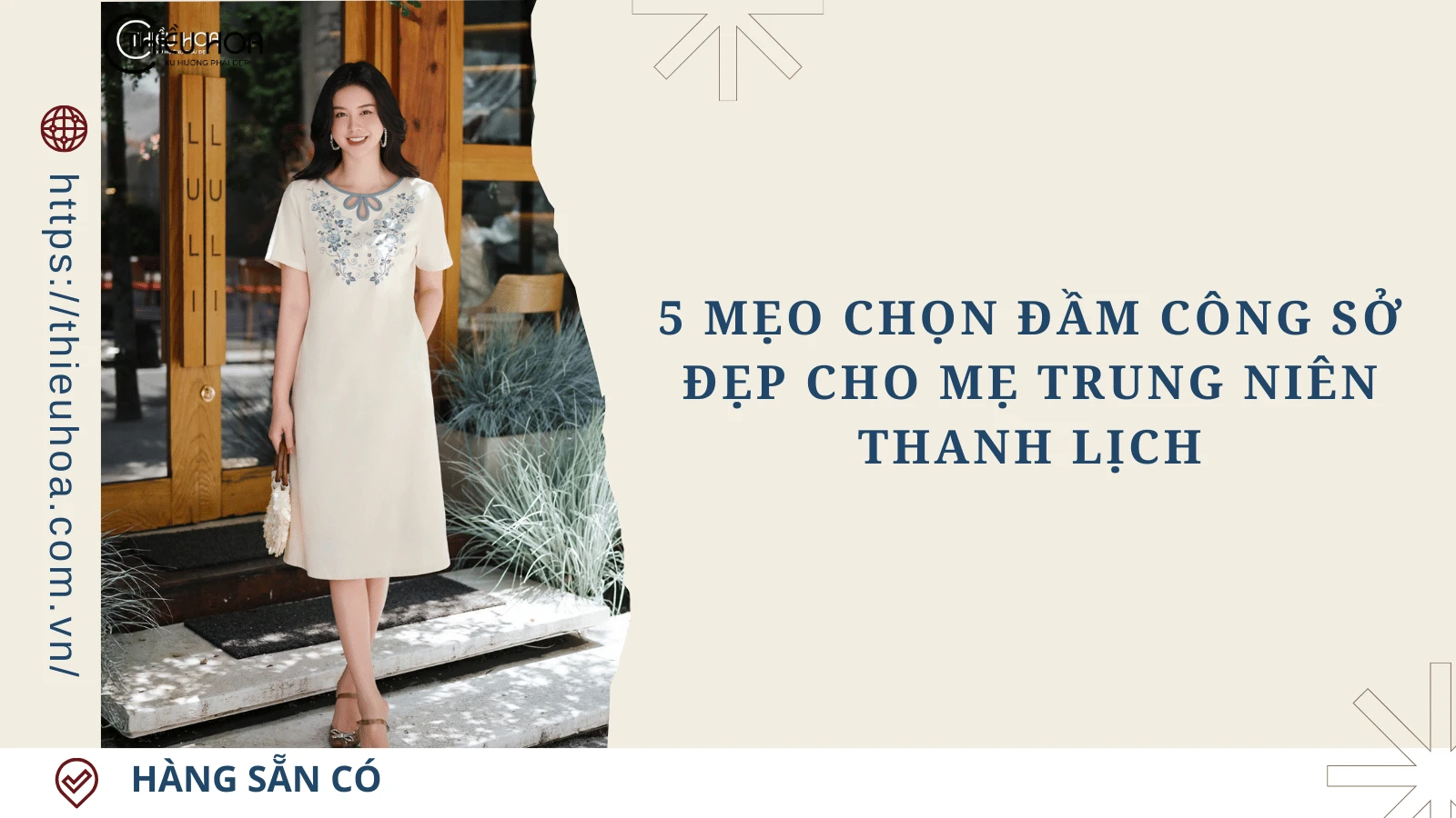 5 Mẹo chọn đầm công sở đẹp cho mẹ trung niên thanh lịch