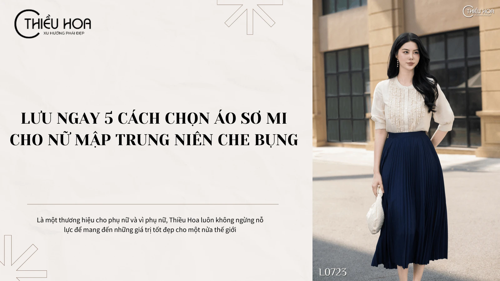 Lưu ngay 5 cách chọn áo sơ mi cho nữ mập trung niên hack dáng