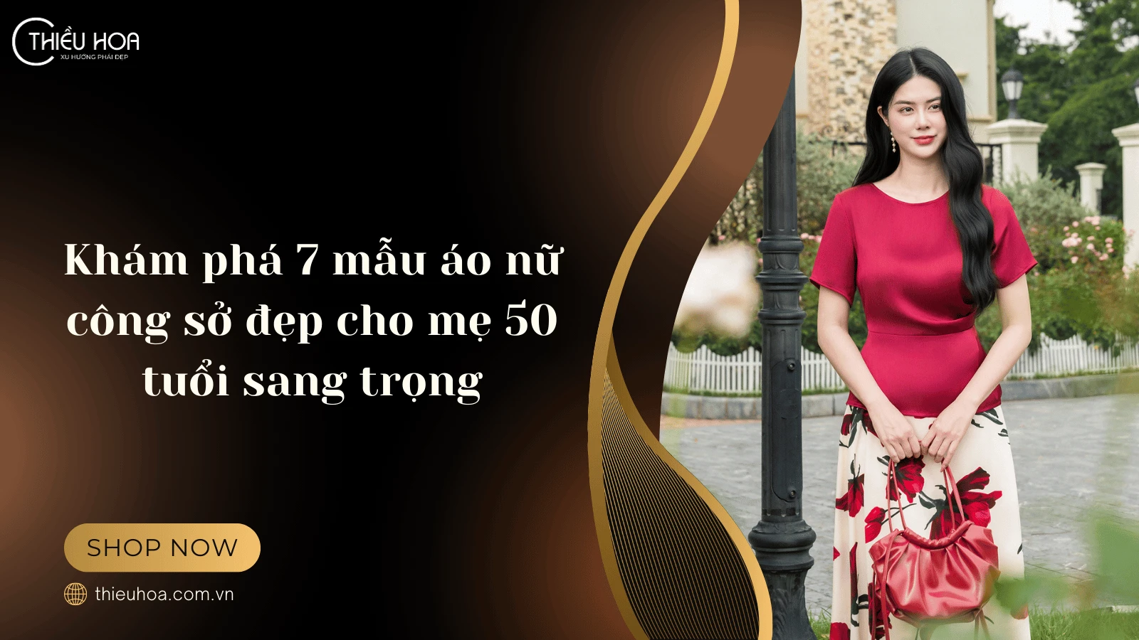 Khám phá 7 mẫu áo nữ công sở đẹp cho mẹ 50 tuổi sang trọng