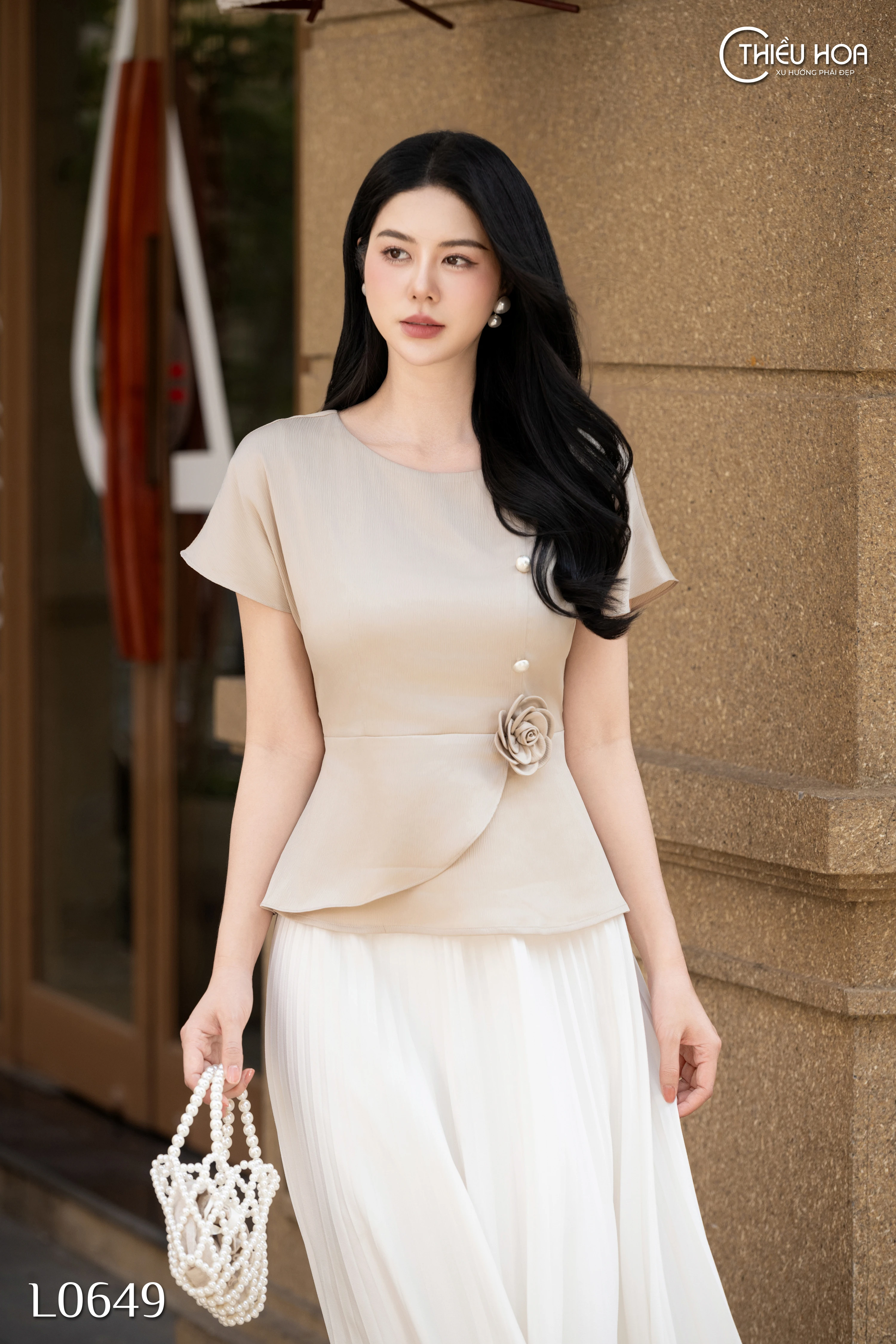 áo lụa nữ trung niên