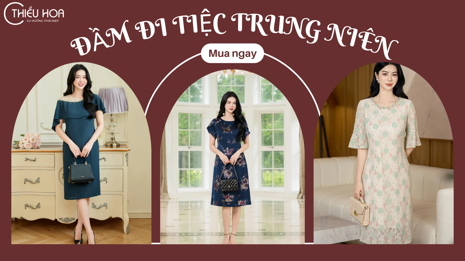 Chọn Đầm Trung Niên Đi Tiệc Cưới Sao Cho Thanh Lịch