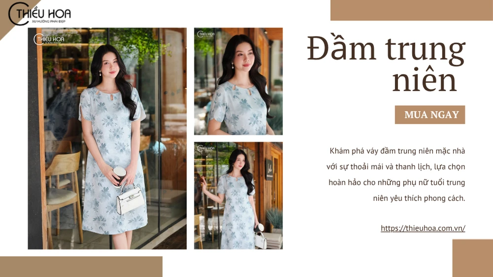 Đầm trung niên mặc nhà – thoải mái mà vẫn thanh lịch