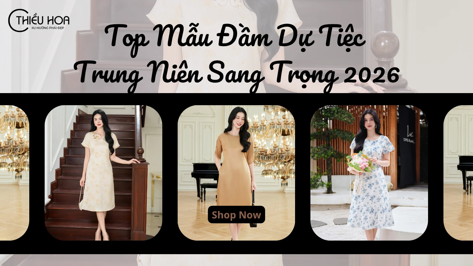 Top 10 Mẫu Đầm Dự Tiệc Trung Niên Sang Trọng 2026