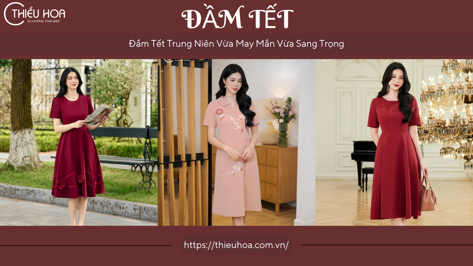 Gợi Ý Chọn Đầm Tết Trung Niên Vừa May Mắn Vừa Sang Trọng