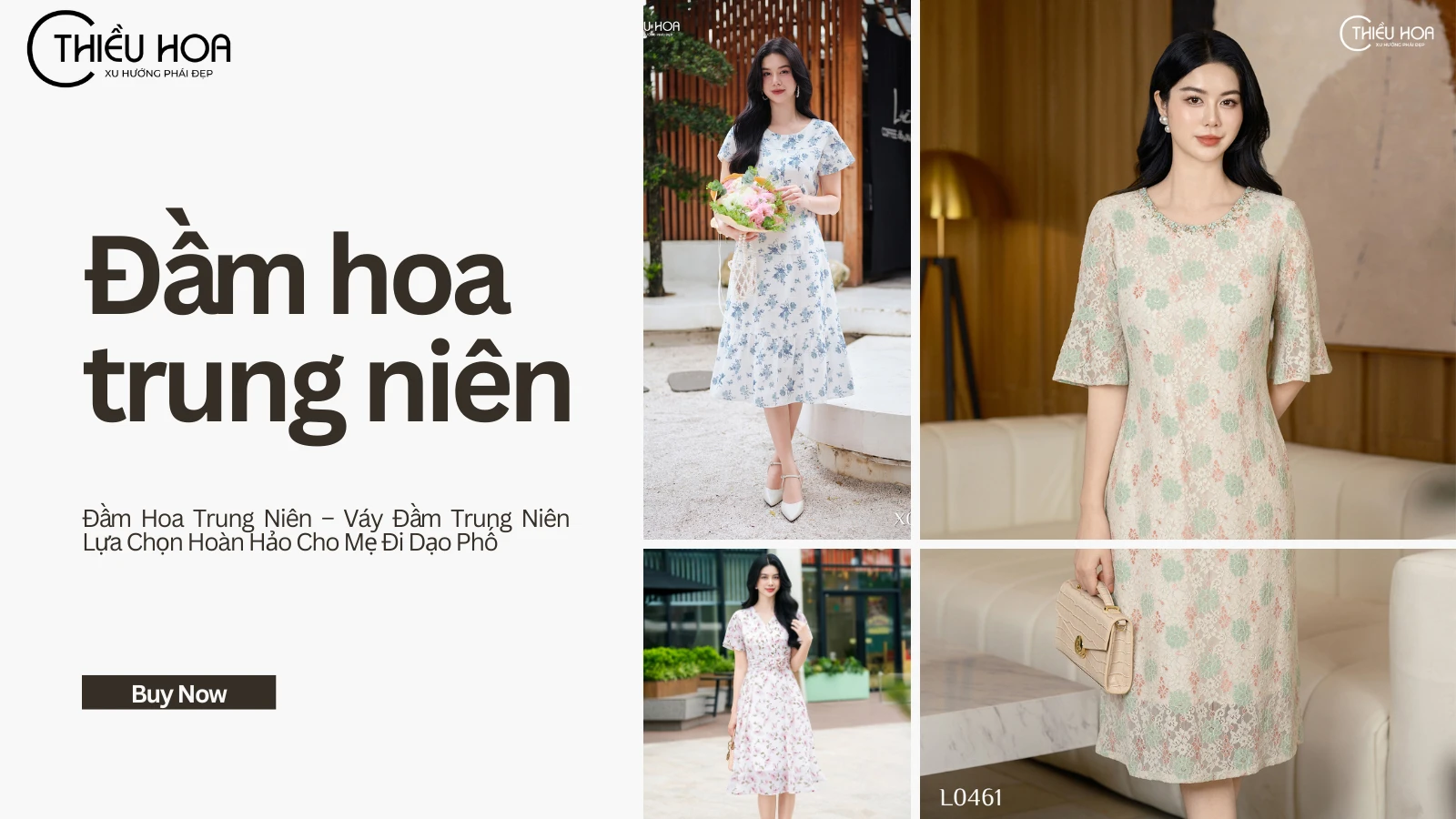 Đầm Hoa Trung Niên – Váy Đầm Trung Niên Lựa Chọn Hoàn Hảo Cho Mẹ Đi Dạo Phố