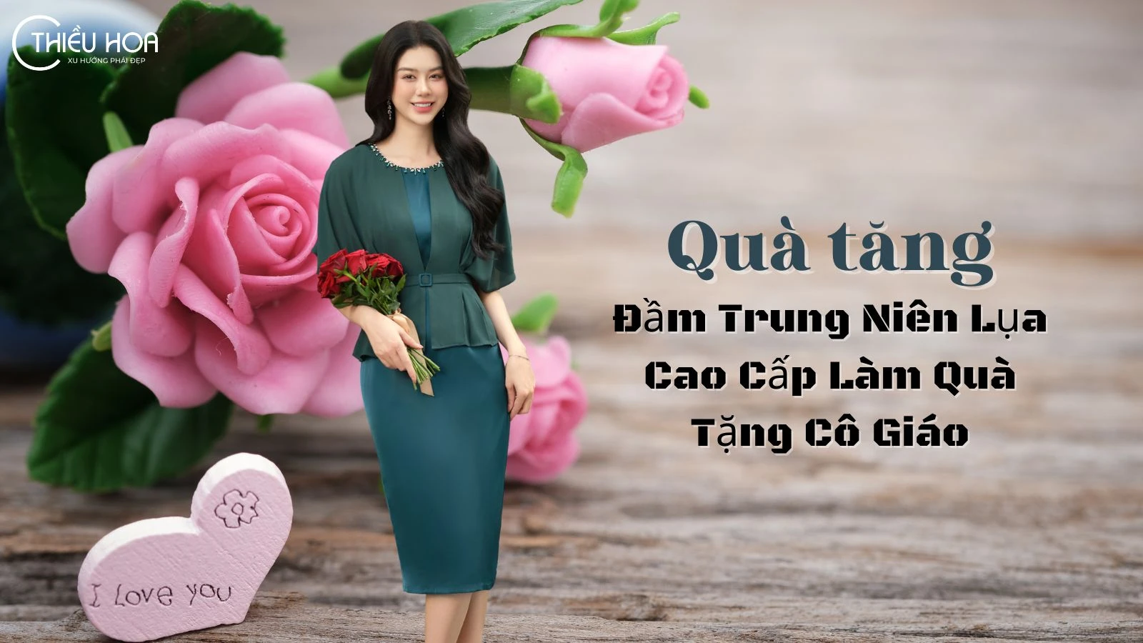 5 Kiểu Đầm Trung Niên Lụa Cao Cấp Làm Quà Tặng Cô Giáo Chủ Nhiệm 