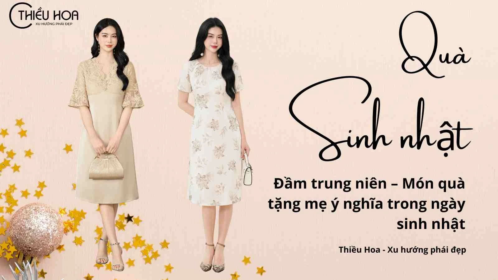 Đầm trung niên – Món quà tặng mẹ ý nghĩa trong ngày sinh nhật