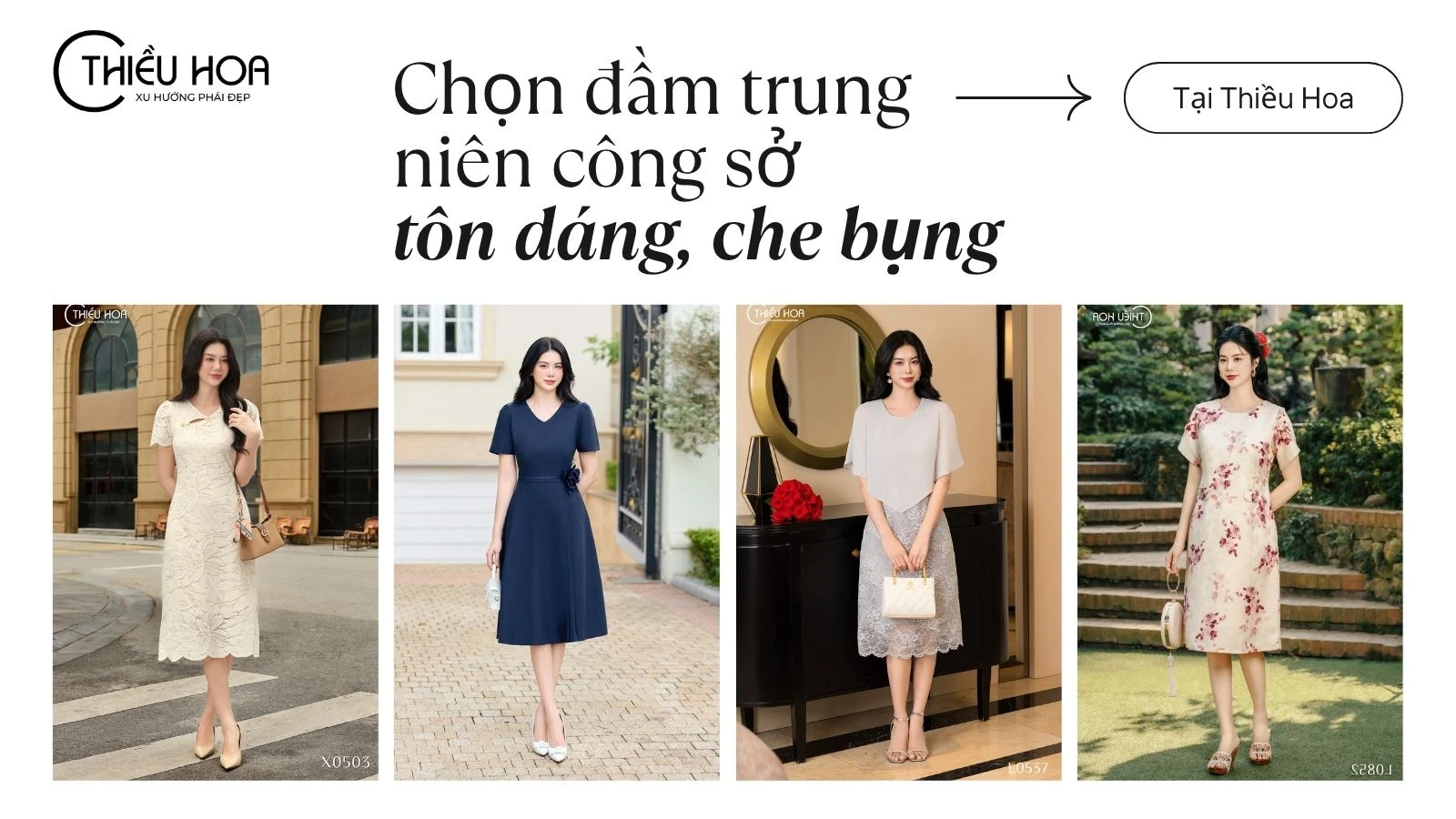 Cách Chọn Đầm Công Sở Trung Niên Tôn Dáng Và Che Bụng Hiệu Quả 2026