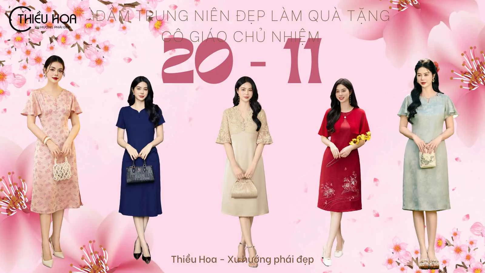 Những Mẫu Đầm Trung Niên Đẹp Làm Quà Tặng Cô Giáo Chủ Nhiệm 2025