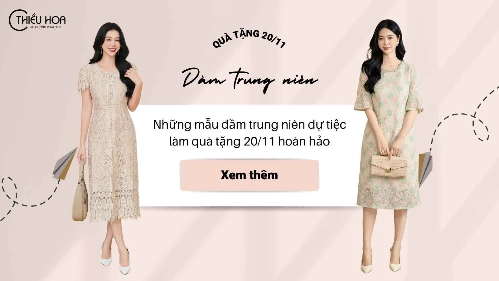 Những mẫu đầm trung niên dự tiệc làm quà tặng 20/11 hoàn hảo