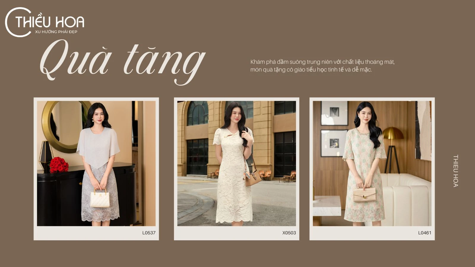 Đầm suông trung niên – Quà tặng cô giáo tiểu học thanh lịch