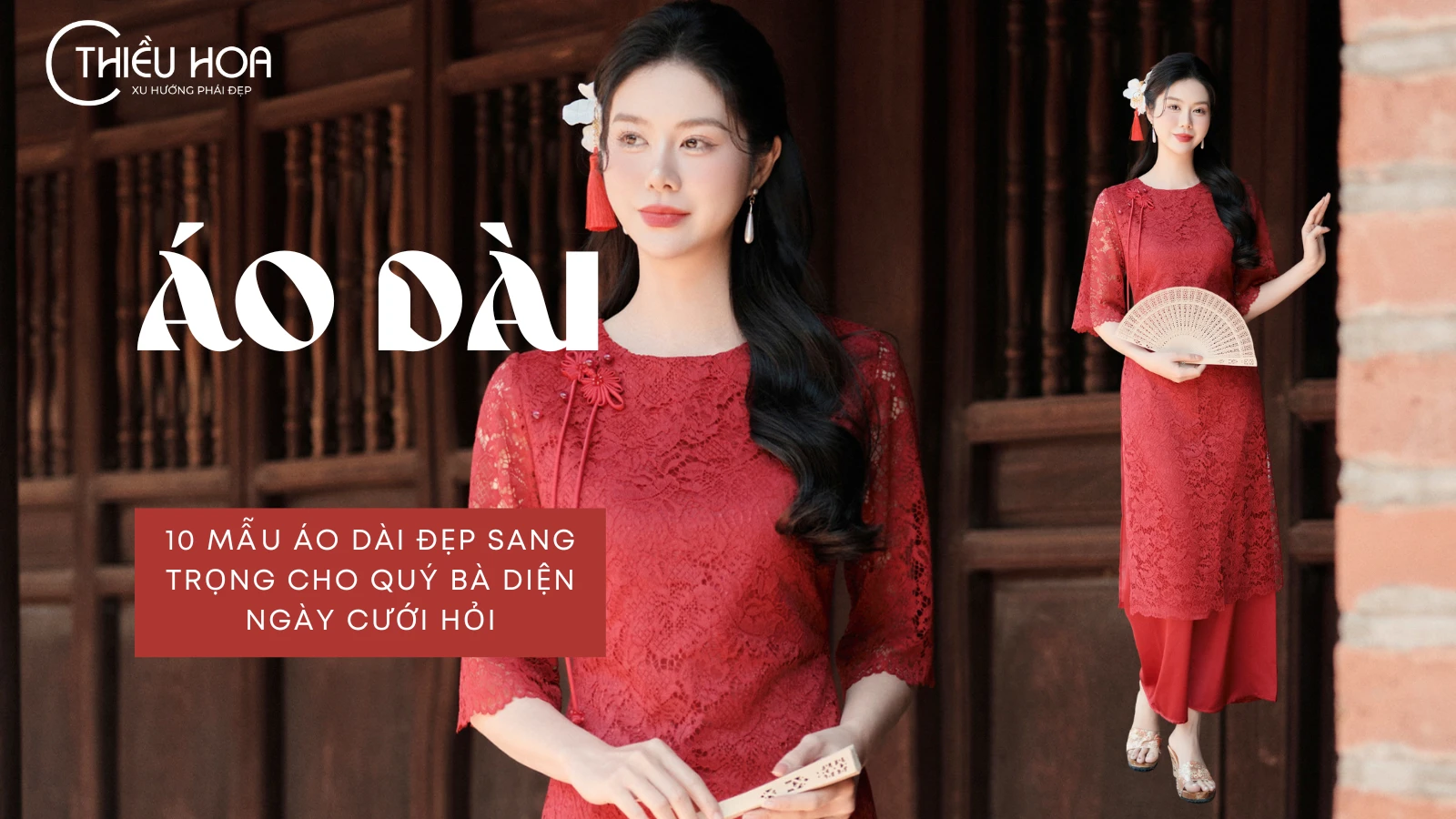 10 Mẫu Áo Dài Đẹp Sang Trọng Cho Quý Bà Diện Ngày Cưới Hỏi