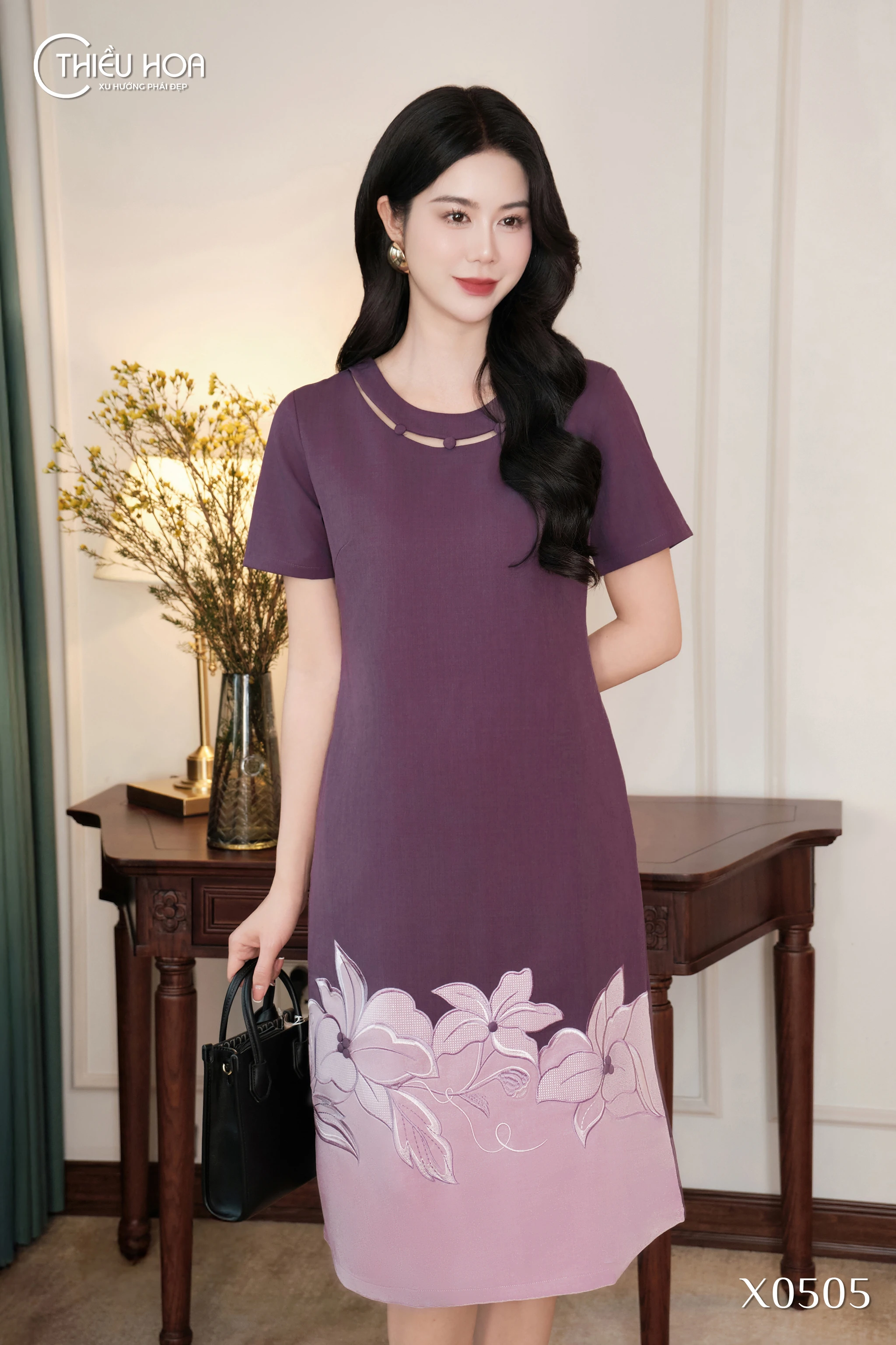 bo-suu-tap-dam-suong-thoi-trang-trung-nien-cao-cap-che-bung-mo-hoan-hao 0