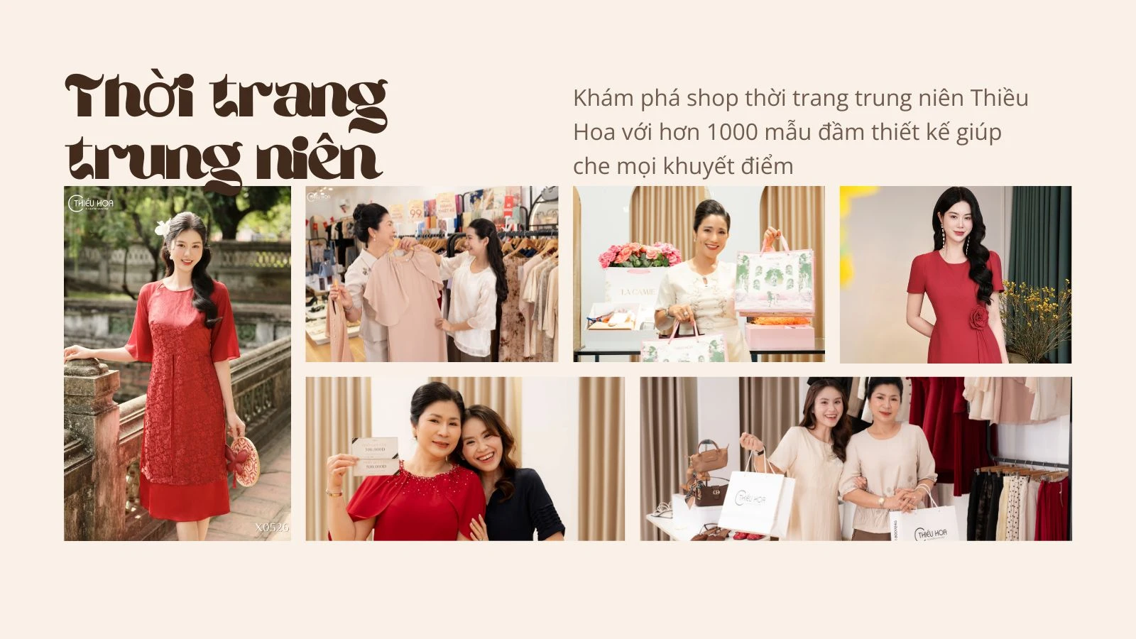 Khám phá shop thời trang trung niên Thiều Hoa với hơn 1000 mẫu đầm thiết kế giúp che mọi khuyết điểm