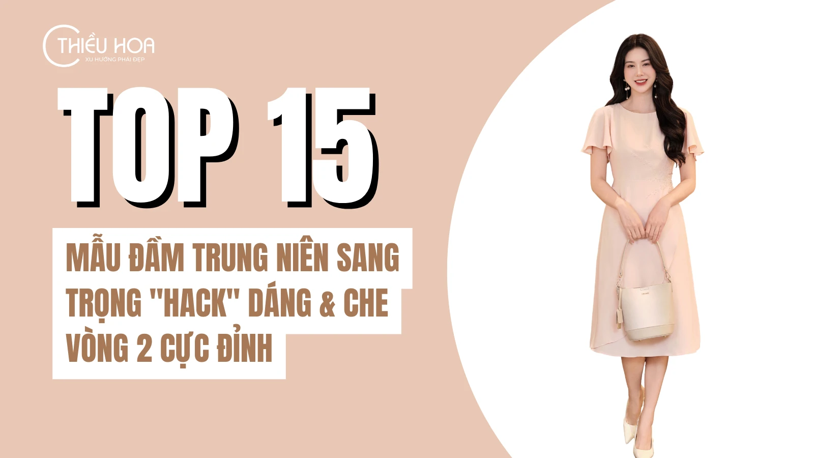 Top 15 Mẫu Đầm Trung Niên Sang Trọng "Hack" Dáng & Che Vòng 2 Cực Đỉnh
