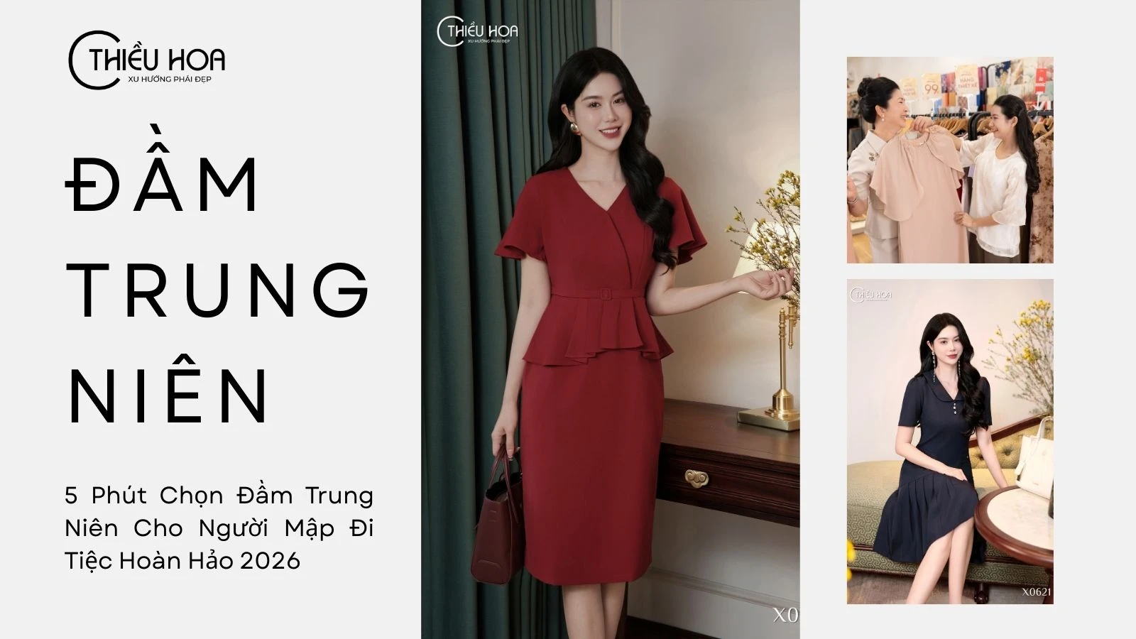 5 Phút Chọn Đầm Trung Niên Cho Người Mập Đi Tiệc Hoàn Hảo 2026