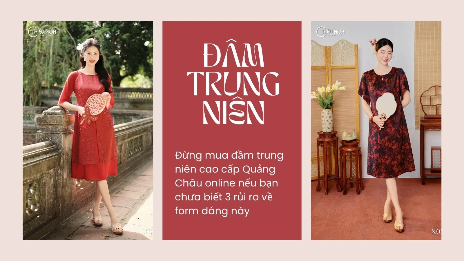 Đừng mua đầm trung niên cao cấp Quảng Châu online nếu bạn chưa biết 3 rủi ro về form dáng này