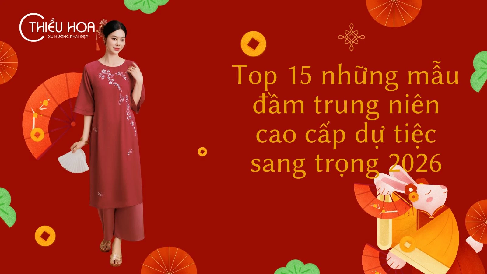 Top 15 những mẫu đầm trung niên cao cấp dự tiệc sang trọng 2026