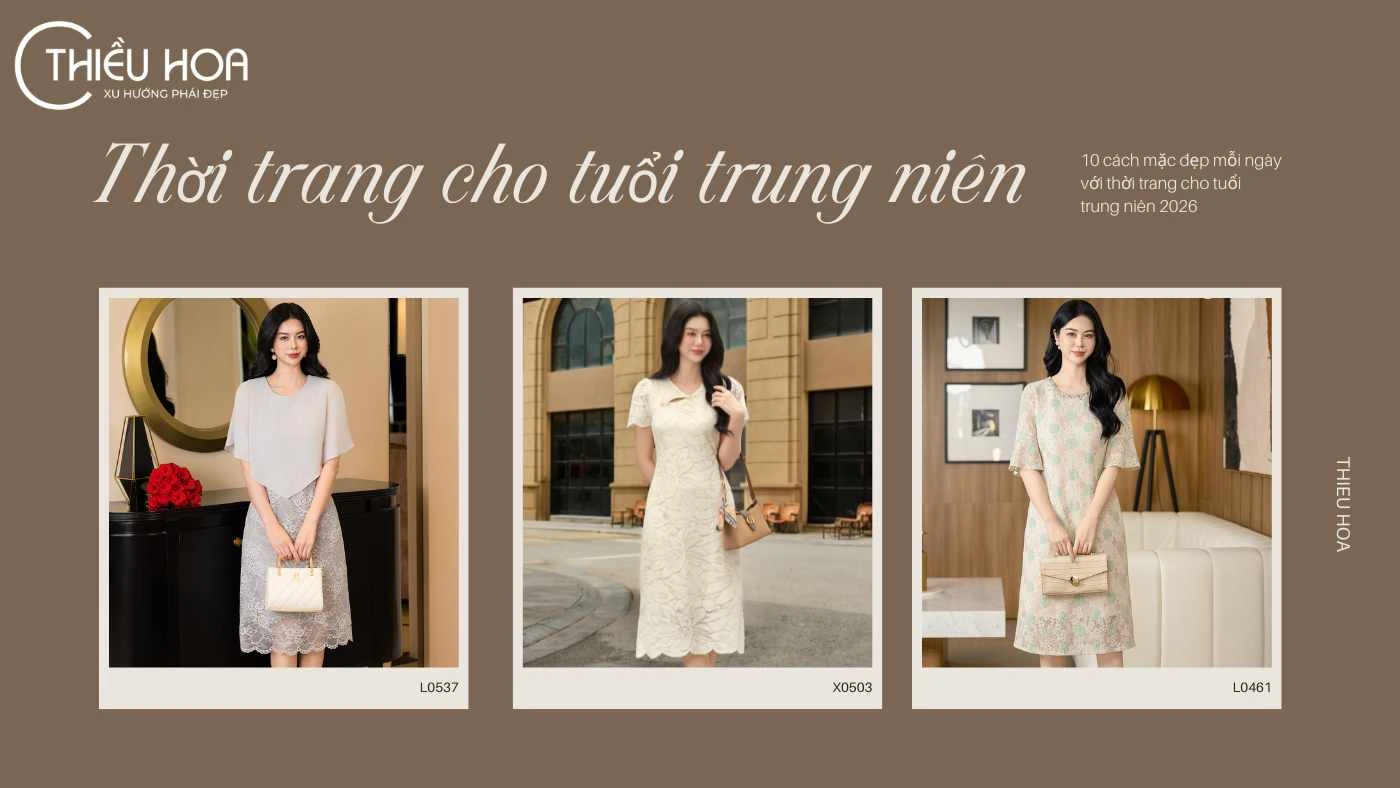 10 cách mặc đẹp mỗi ngày với thời trang cho tuổi trung niên 2026