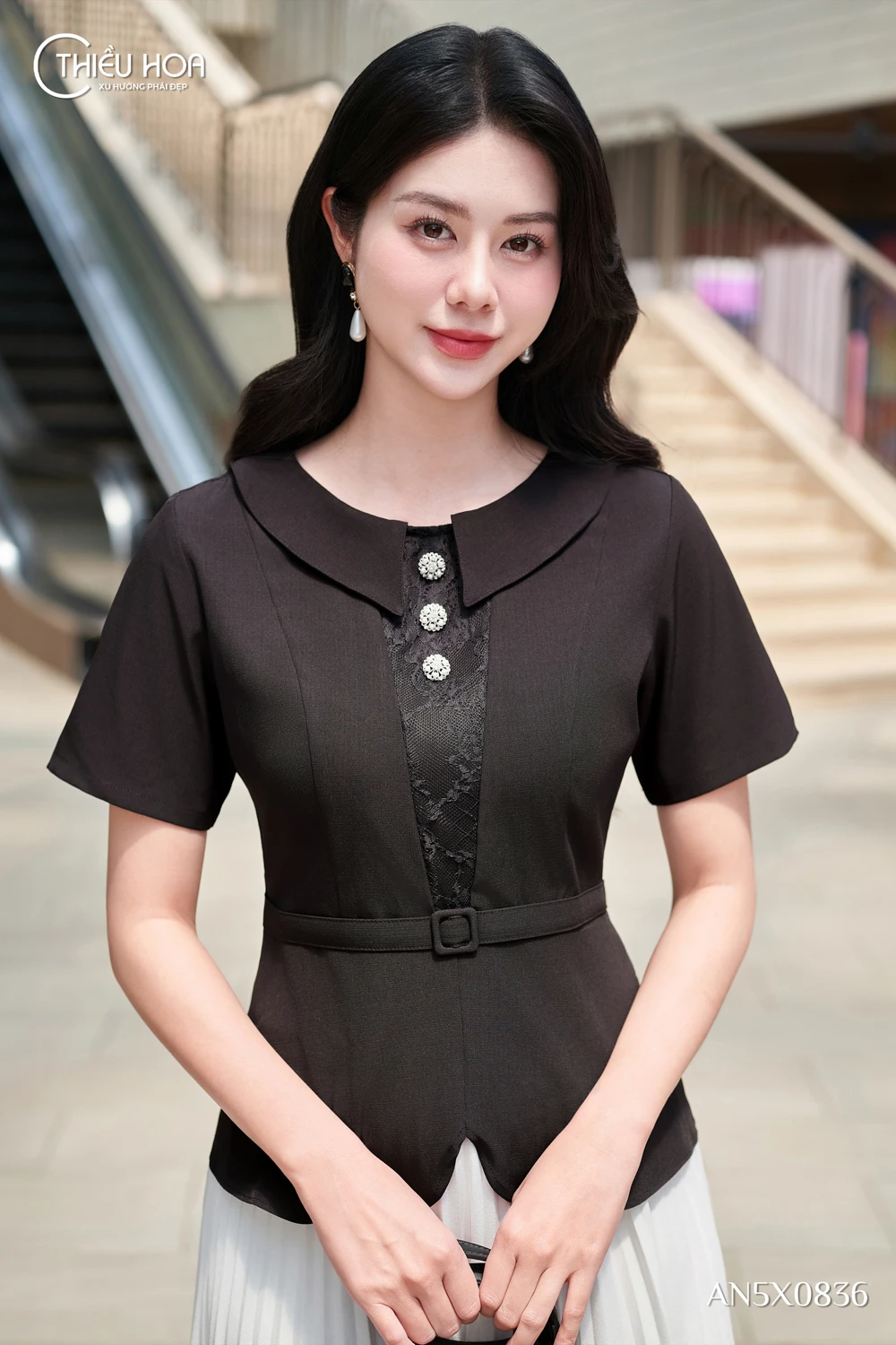 &aacute;o kiểu trung ni&ecirc;n m&atilde; AN5X0836