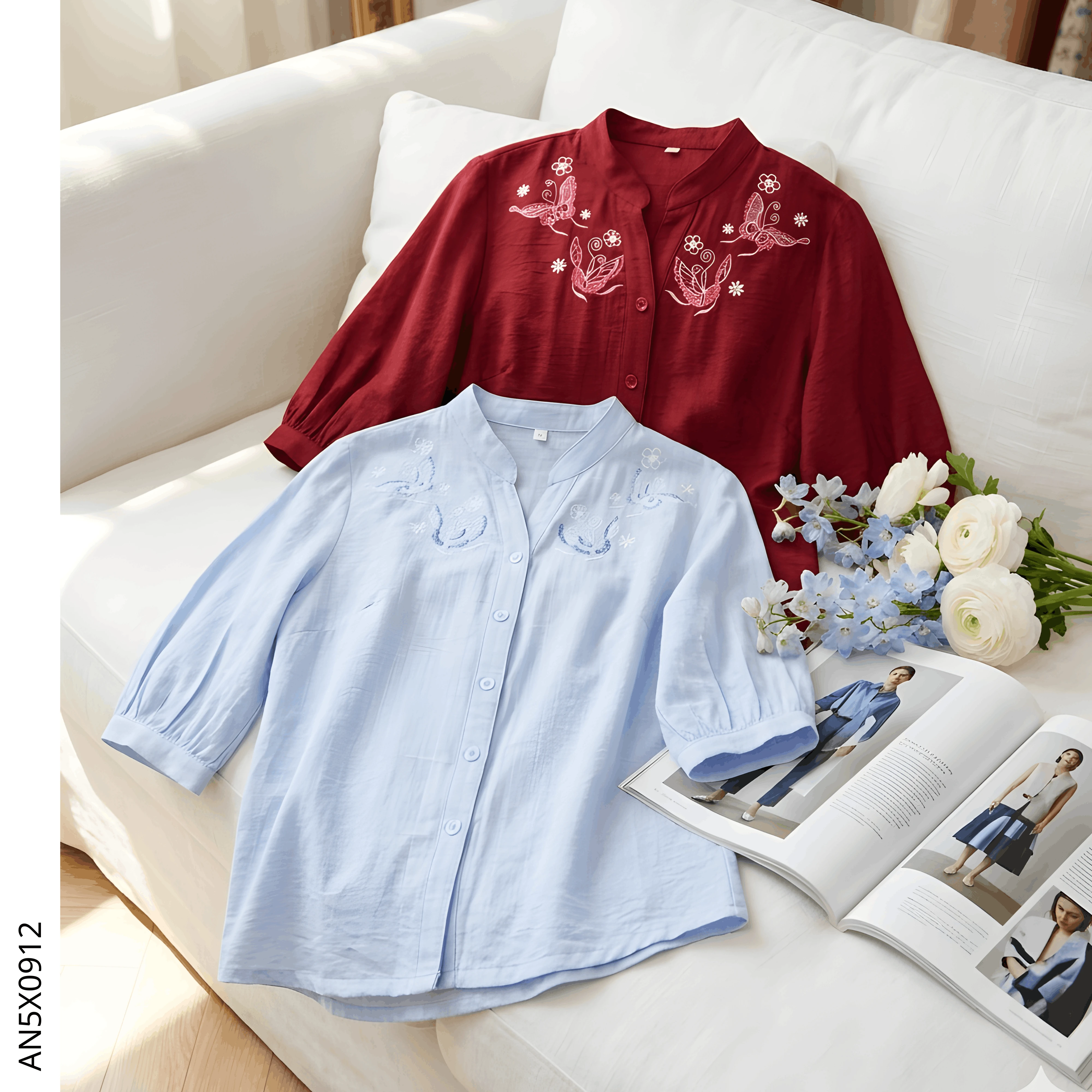 So kiểu trung ni&ecirc;n tơ xước AN5X0912