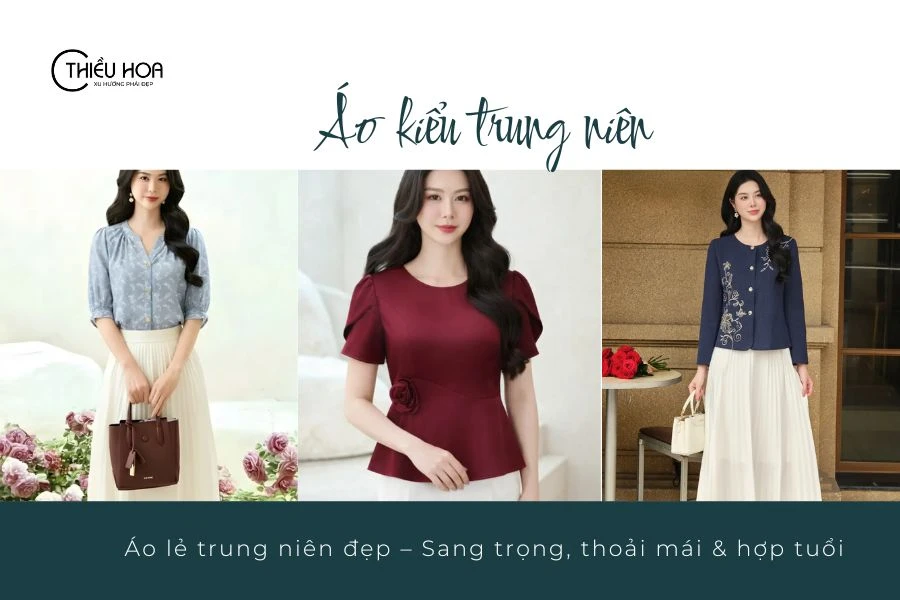 Áo lẻ trung niên đẹp – Sang trọng, thoải mái & hợp tuổi