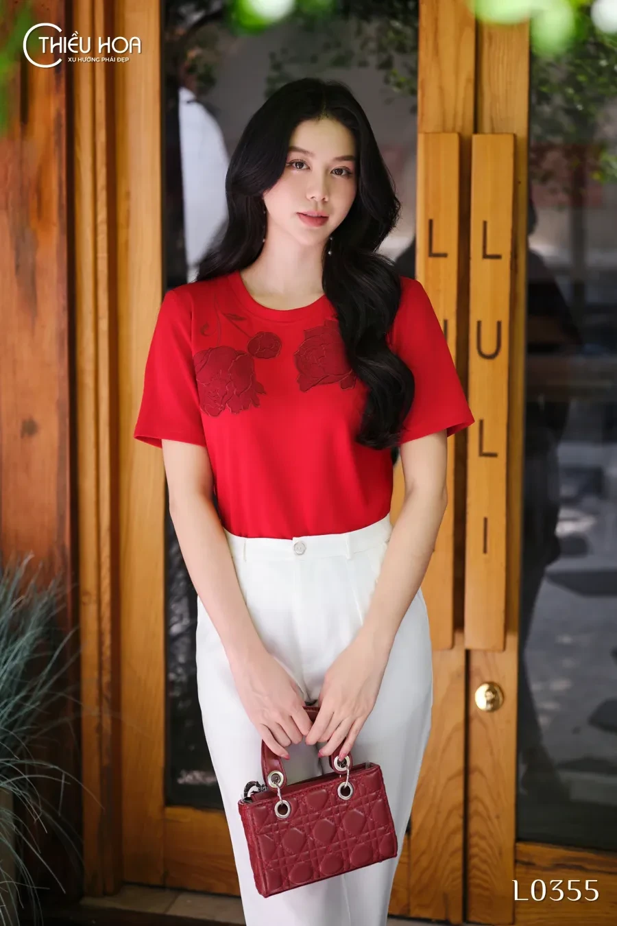 Áo Thun Thêu Thiết Kế AN5L0355 - Áo Trung Niên Thiều Hoa