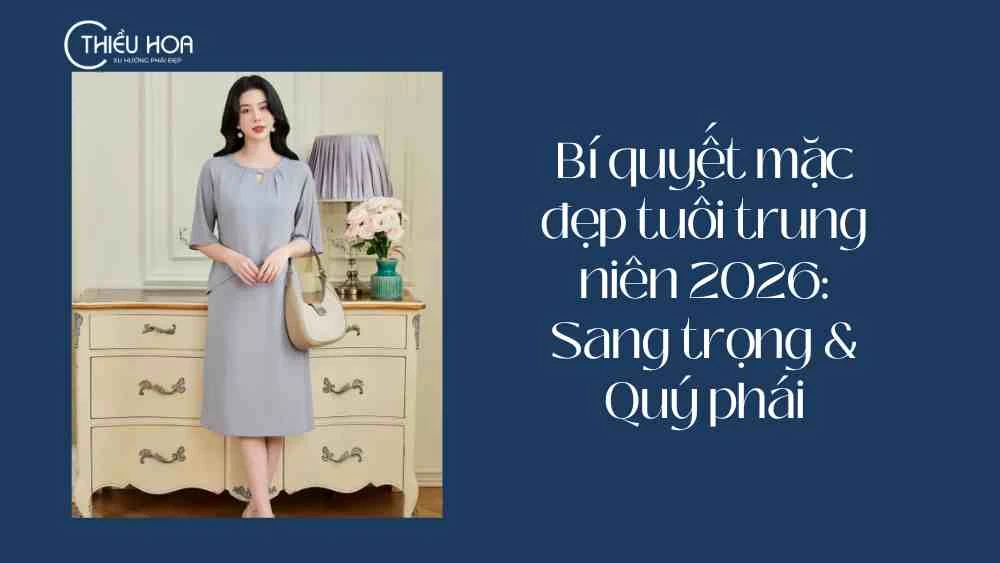 Bí quyết mặc đẹp tuổi trung niên 2026: Sang trọng & Quý phái