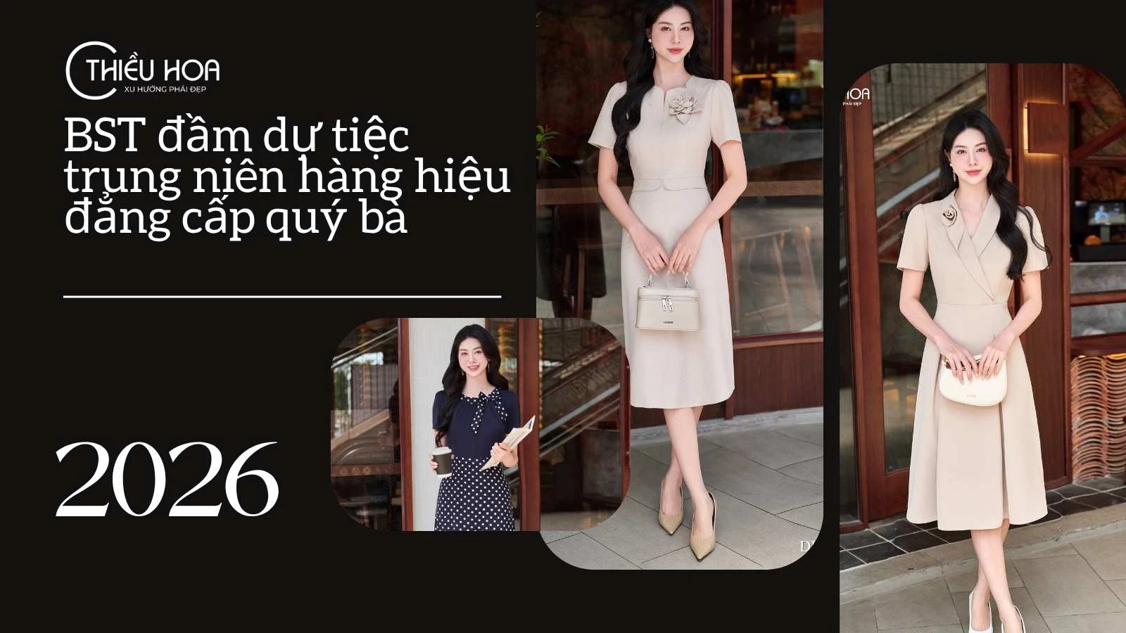 BST đầm dự tiệc trung niên hàng hiệu đẳng cấp quý bà 2026
