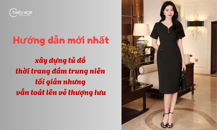 Hướng dẫn mới nhất xây dựng tủ đồ thời trang đầm trung niên tối giản nhưng vẫn toát lên vẻ thượng lưu