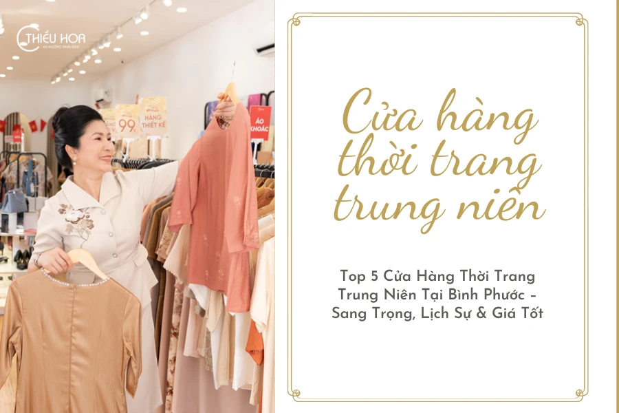 Top 5 Cửa Hàng Thời Trang Trung Niên Tại Bình Phước – Sang Trọng, Lịch Sự & Giá Tốt
