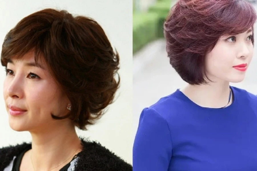 Tóc xoăn ngắn cho phụ nữ trung niên là gì?