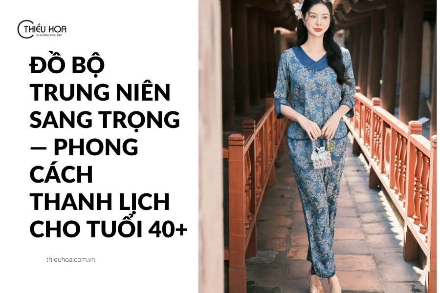 Đồ bộ trung niên sang trọng — phong cách thanh lịch cho tuổi 40+