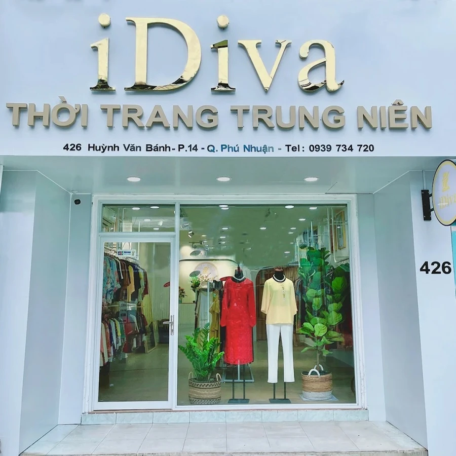Shop đầm tuổi trung niên cao cấp TPHCM- IDIVA