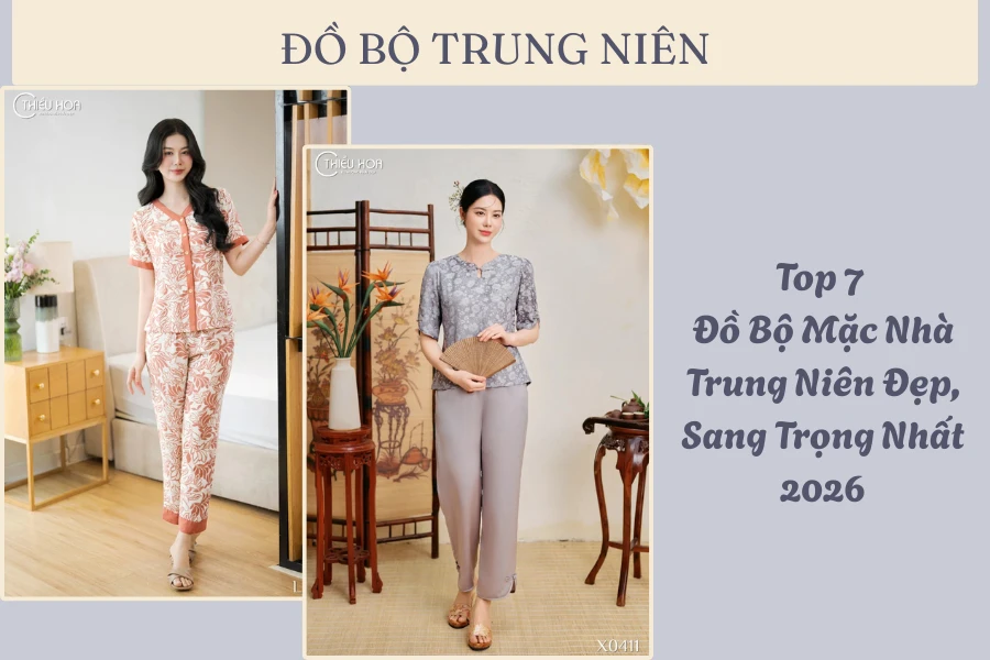 Top 7 Đồ Bộ Mặc Nhà Trung Niên Đẹp, Sang Trọng Nhất 2026
