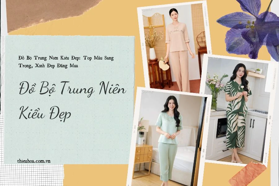 Các Kiểu Đồ Bộ Trung Niên Đẹp: Top Mẫu Sang Trọng, Xinh Đẹp Đáng Mua