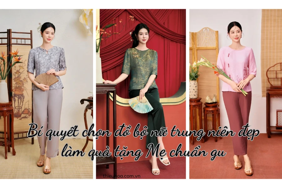 Bí quyết chọn đồ bộ nữ trung niên đẹp làm quà tặng Mẹ chuẩn gu