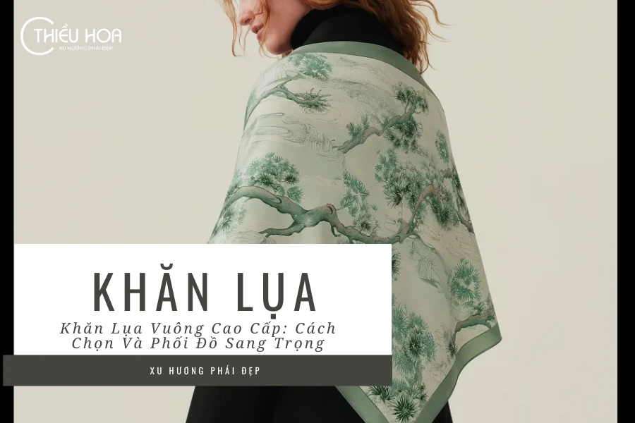 Khăn Lụa Vuông Cao Cấp: Cách Chọn Và Phối Đồ Sang Trọng