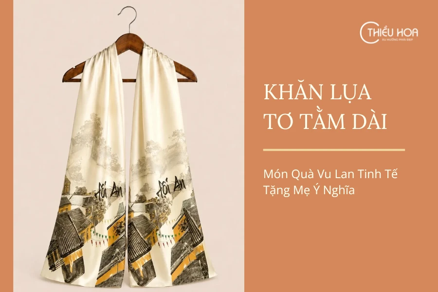 Khăn Lụa Tơ Tằm Dài – Món Quà Vu Lan Tinh Tế Tặng Mẹ Ý Nghĩa
